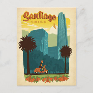 Carte Postale Faire-part Sauvegarder la date   Santiago, Chili