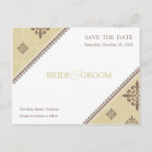 Carte Postale Faire-part Sauvegarder la date :: slant 9 (Devant)