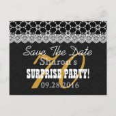 Carte Postale Faire-part Sauvegarder la date SURPRISE 70e Anniversaire P03C (Devant)