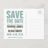 Carte Postale Faire-part Sauvegarder la date | Toronto (Ontario) 2 (Dos)