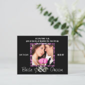 Carte Postale Faire-part Sauvegardez la date avec votre photo (Debout devant)