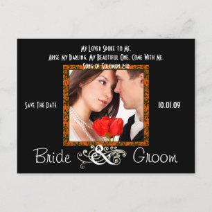 Carte Postale Faire-part Sauvegardez la date avec votre photo