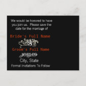 Carte Postale Faire-part Sauvegardez la date avec votre photo (Dos)