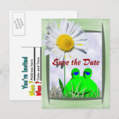 Carte Postale Faire-part Sauver la date (Devant / Derrière)