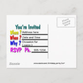 Carte Postale Faire-part Sauver la date (Dos)