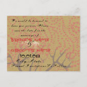 Carte Postale Faire-part Sauver la date - (Dos)