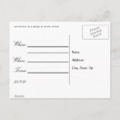 Carte Postale Faire-part Sauver la date (Dos)