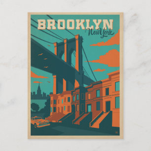 Carte Postale Faire-part Sauver la date Brooklyn, NY