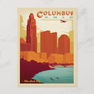 Carte Postale Faire-part Sauver la date   Columbus, OH