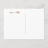 Carte Postale Faire-part Sauver la date de l'Amérindien (Dos)