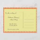 Carte Postale Faire-part Sauver la date de mariage de style country (Dos)