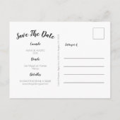 Carte Postale Faire-part Sauver la date en espagnol, Spanish Save the Date (Dos)