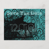 Carte Postale Faire-part Sauver la date - Grunge occidental - (Devant)