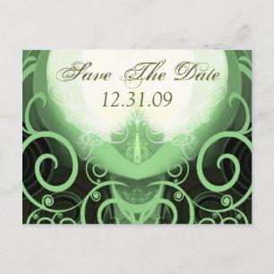 Carte Postale Faire-part Sauver la date - Lys de Cala vert