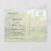 Carte Postale Faire-part sauver la date, mariages de printemps (Dos)
