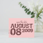 Carte Postale Faire-part sauver la date - personnaliser (Debout devant)