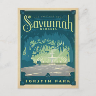 Carte Postale Faire-part Sauver la date Savannah, GA