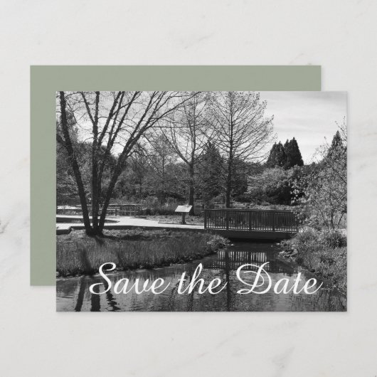 Carte Postale Faire-part Sauver la date Scène de la nature (Devant / Derrière)