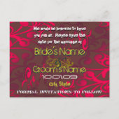 Carte Postale Faire-part Sauver la date - Tourbillon en détresse - (Dos)