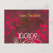 Carte Postale Faire-part Sauver la date - Tourbillon en détresse - (Devant)