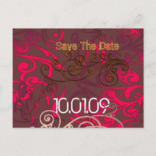 Carte Postale Faire-part Sauver la date - Tourbillon en détresse - (Devant)