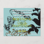 Carte Postale Faire-part Sauver la date - Tourbillons - - (Dos)