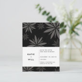 Carte Postale Faire-part SAUVER LA DATE :: vitalité noir (Debout devant)