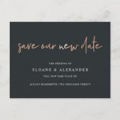 Carte Postale Faire-part Sauver notre nouvelle date de mariage Report (Devant)