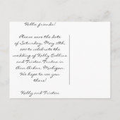 Carte Postale Faire-part Sauvez la date ! (Dos)