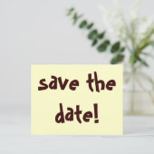 Carte Postale Faire-part sauvez la date ! (Debout devant)