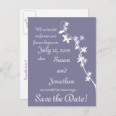 Carte Postale Faire-part Sauvez la date ! (Devant / Derrière)