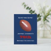 Carte Postale Faire-part Sauvez la Date 70e Anniversaire Football  (Debout devant)
