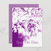 Carte Postale Faire-part Sauvez la Date Bouquet de fleurs personnalisé pour (Devant / Derrière)