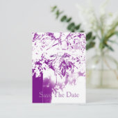 Carte Postale Faire-part Sauvez la Date Bouquet de fleurs personnalisé pour (Debout devant)