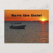 Carte Postale Faire-part Sauvez la Date Fête d'anniversaire 95 ans, Bateau  (Devant)