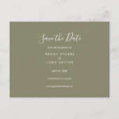 Carte Postale Faire-part Sauvez la date Floral Heart Garland Photo (Dos)