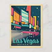 Carte Postale Faire-part Sauvez la date | Las Vegas, NV (Devant)