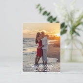 Carte Postale Faire-part Sauvez la photo de mariage de date (Debout devant)