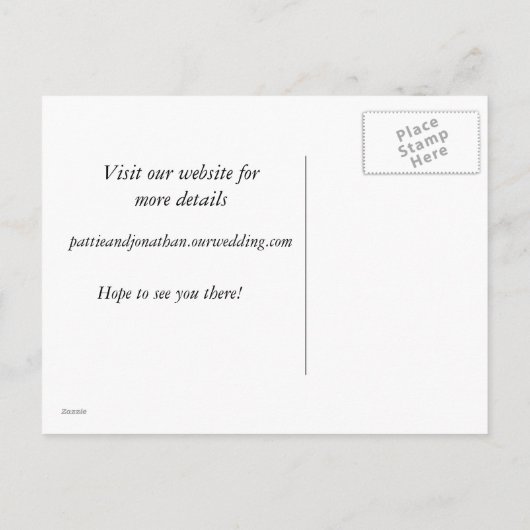 Carte Postale Faire-part Save (Dos)