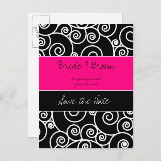 Carte Postale Faire-part Save (Devant / Derrière)