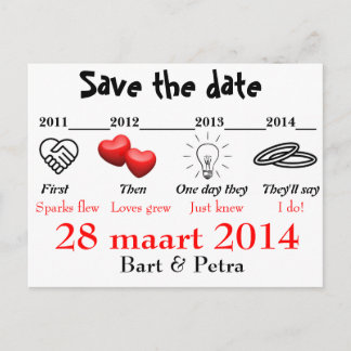 Carte Postale Faire-part Save the date