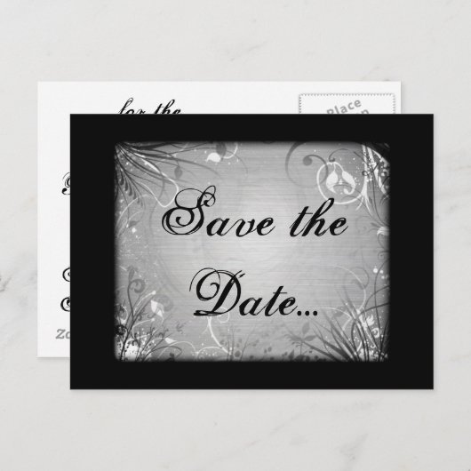 Carte Postale Faire-part Save the date... (Devant / Derrière)