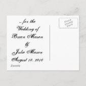 Carte Postale Faire-part Save the date... (Dos)