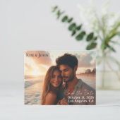 Carte Postale Faire-part Save the Date Announcement Postcard (Debout devant)