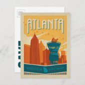Carte Postale Faire-part Save the date | Atlanta, GA - EST. 1845 (Devant / Derrière)