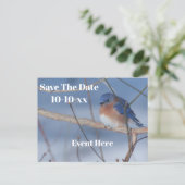 Carte Postale Faire-part Save The Date Bluebird Nature Personalized (Debout devant)