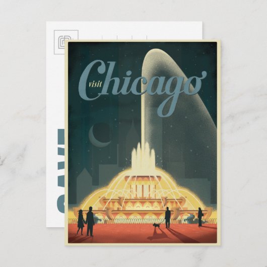 Carte Postale Faire-part Save the date | Chicago, IL - Visit Chicago (Devant / Derrière)