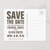 Carte Postale Faire-part Save the date | Chicago, IL - Windy City (Dos)