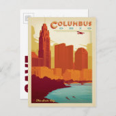 Carte Postale Faire-part Save the date | Columbus, OH (Devant / Derrière)