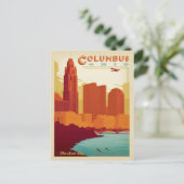 Carte Postale Faire-part Save the date | Columbus, OH (Debout devant)